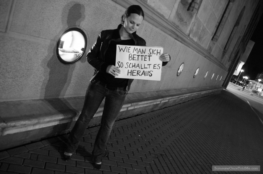 Wie Man Sich Bettet So Schallt Es Heraus