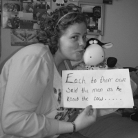 Each To Their Own Said The Man As He Kissed The Cow...